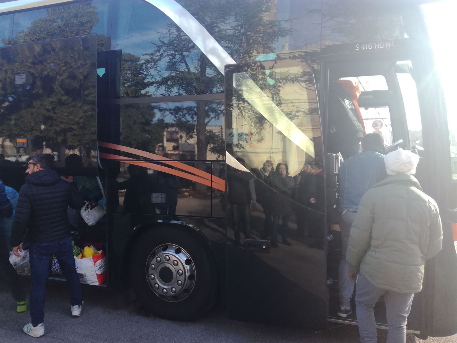 migranti pullman