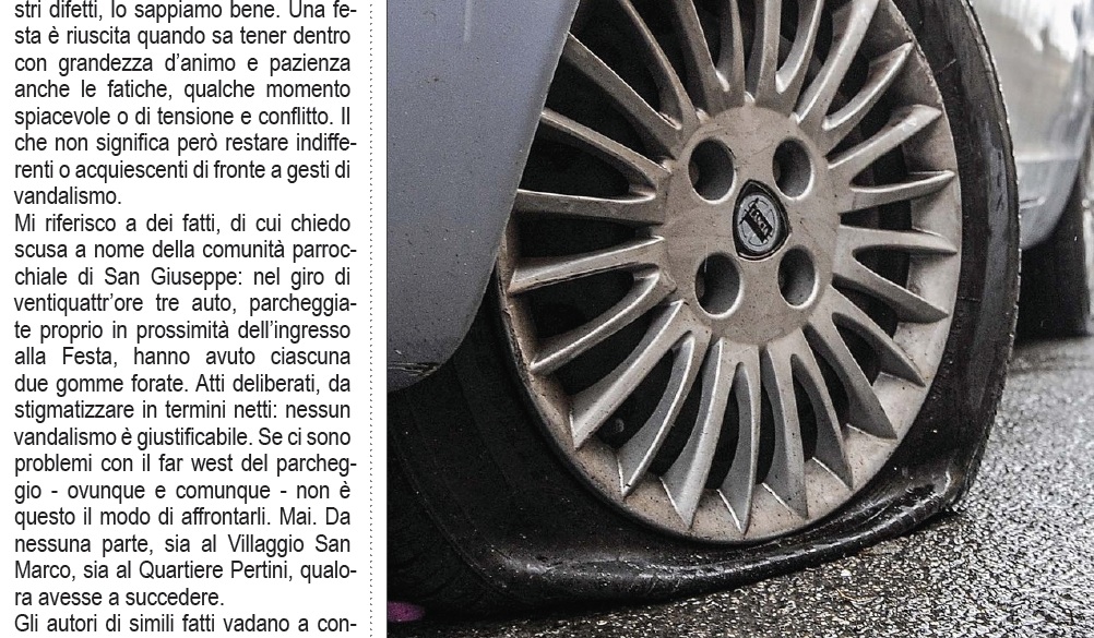 san giuseppe vandalismo