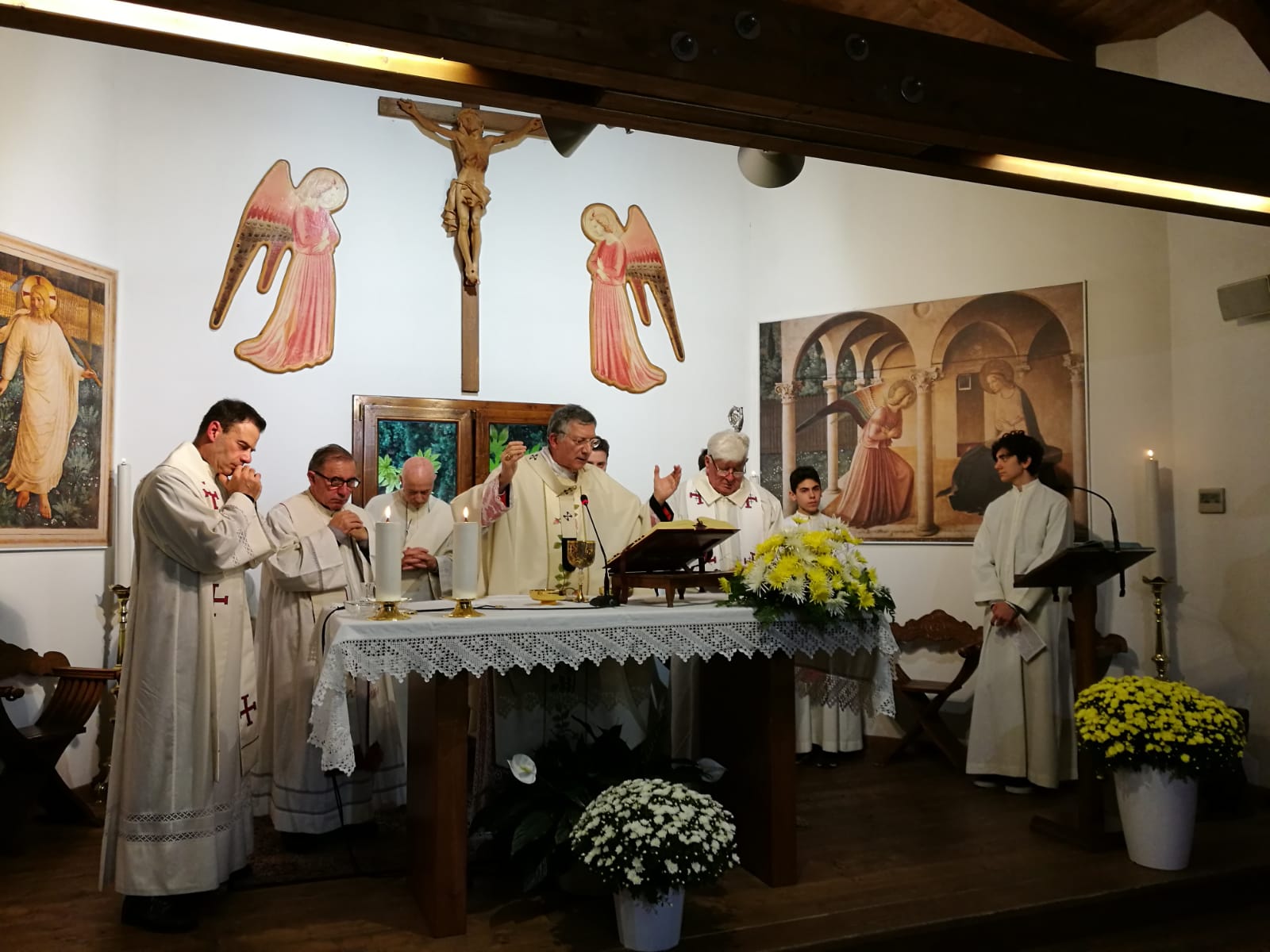 patriarca messa cimitero a