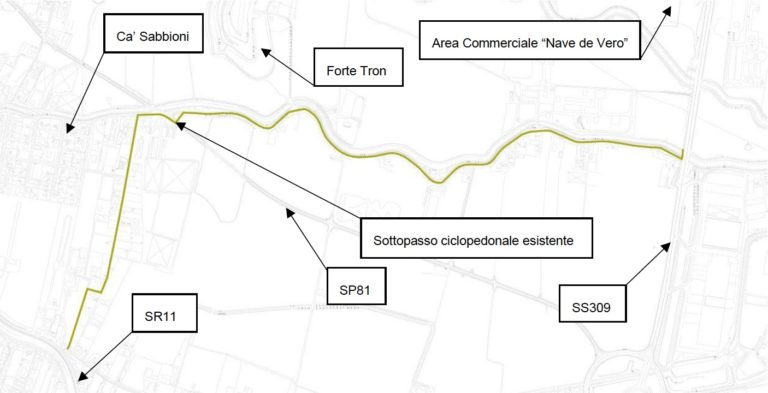 pista ciclabile ca' sabbioni portegrandi