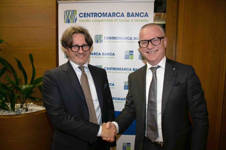 Tiziano Cenedese - Presidente- e Claudio Alessandrini - Direttore Generale- durante conferenza stampa CMB oggi 8 maggio 2019