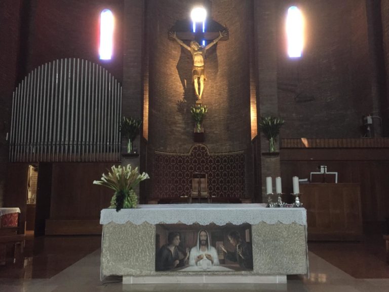 santa maria di lourdes altare e organi