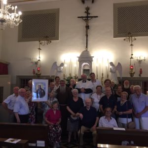 Mira monastero 13 8 2019 - foto gruppo con mons. Pistolato, frati capp. Mestre, prof. Tiozzo