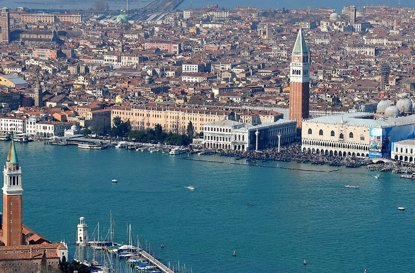 venezia area marciana dall'alto