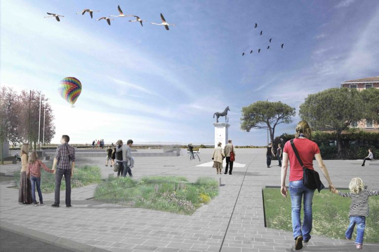 cavallino rendering nuova piazza