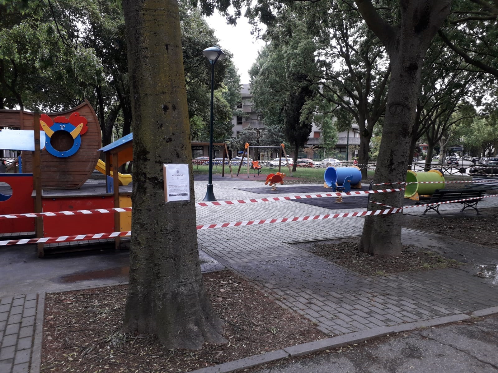 comune venezia area giochi recintata