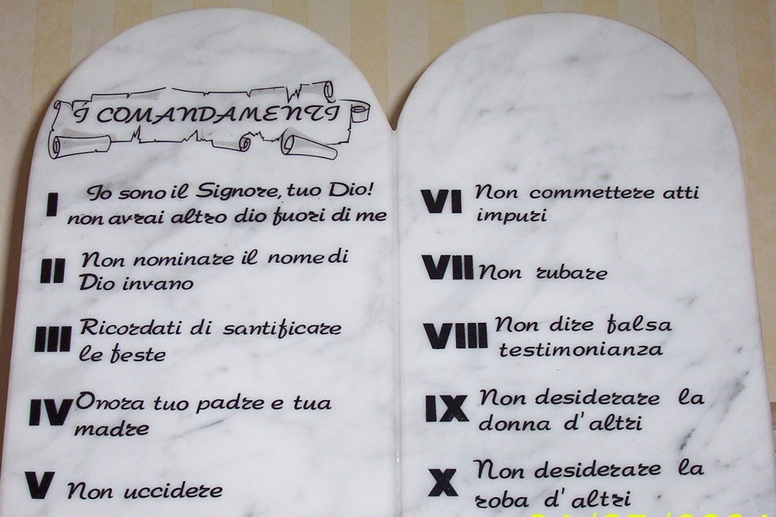 dieci comandamenti