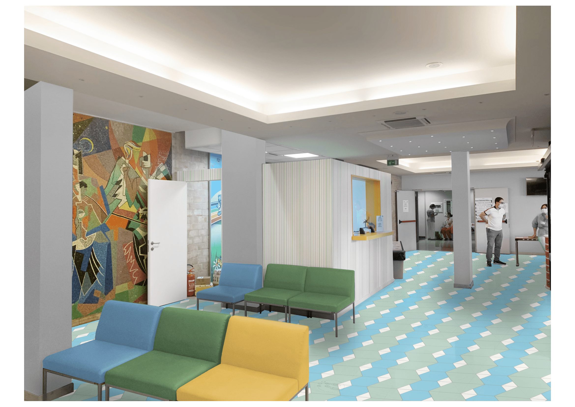 Padova Prima bozza del nuovo atrio della Pediatria