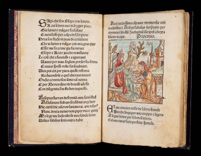 Favole di Esopo, Venezia, Bernardino Benali, c. 1490, c. a1v-a2r