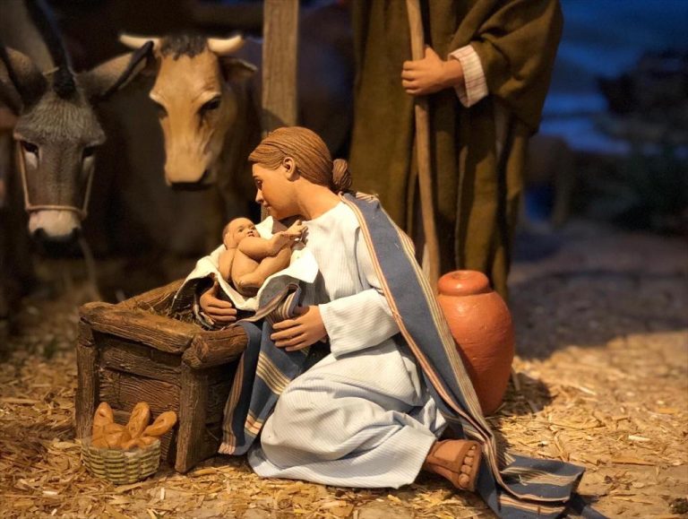 santa barbara presepe 2021 madonna