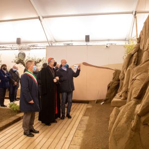 jesolo presepe sabbia 2021 inaugurazione_moraglia