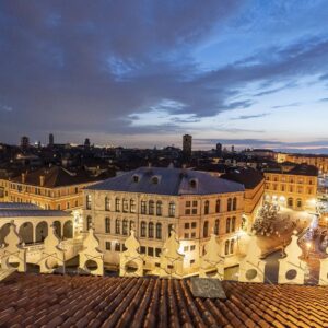 fondaco dei tedeschi, bis, La vista dalla Terrazza in notturno (1)