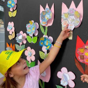 coldiretti i disegni dei bambini apposti in bacheca