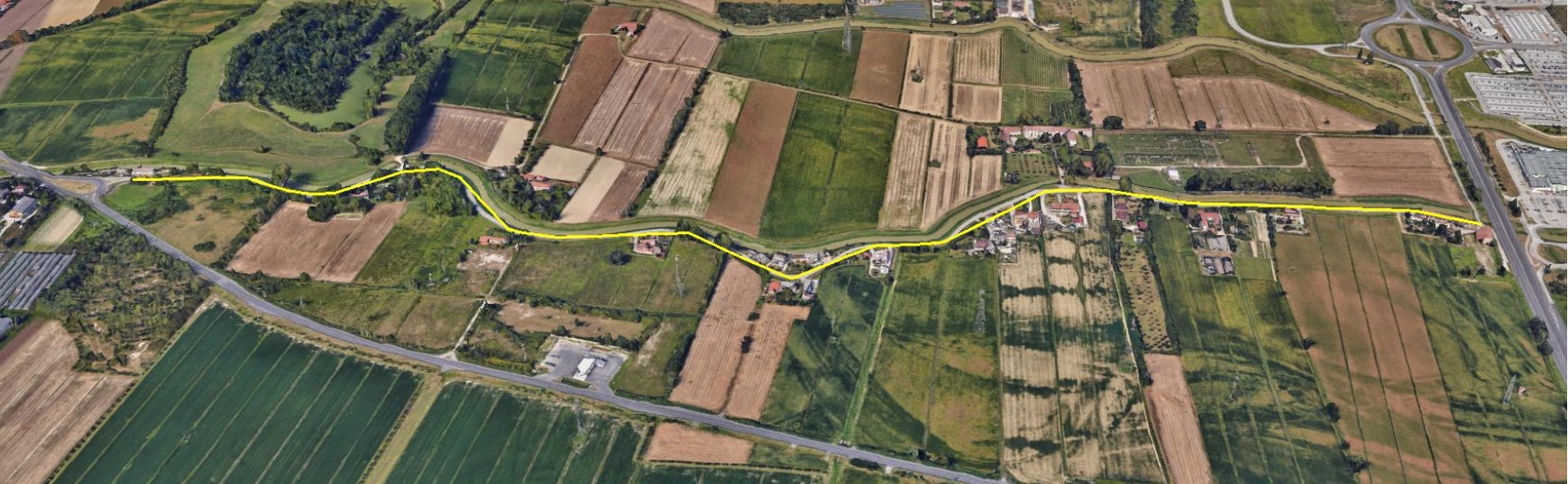ciclabile tracciato portegrandi ca' sabbioni bis