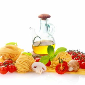 Fresh ingredients for Italian pasta