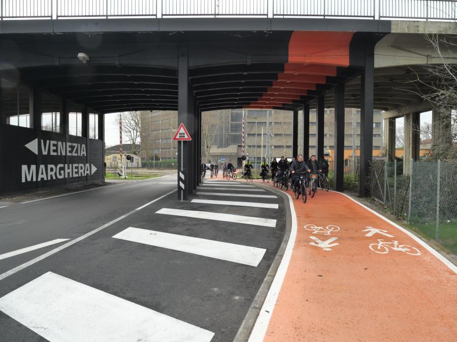 pista ciclabile marghera venezia vega quattro