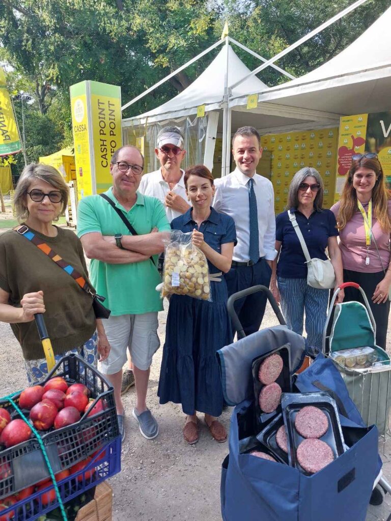 solidarietà villaggio coldiretti con montedoro e venturini