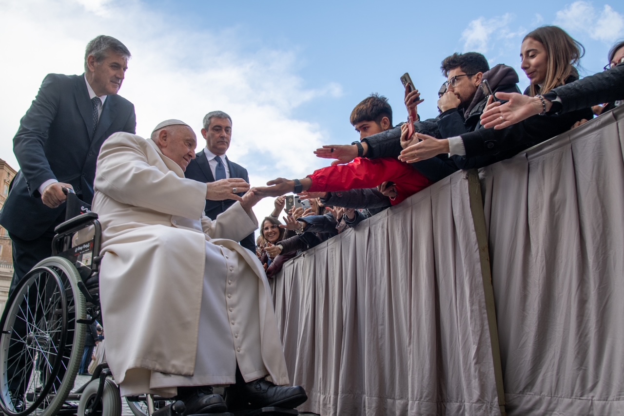 Vaticano, 6 marzo 2024: udienza generale di Papa Francesco in Piazza San Pietro - foto SIR/Marco Calvarese