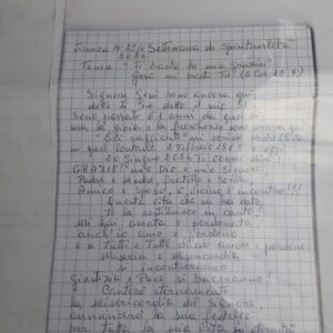 suor gabriella testamento
