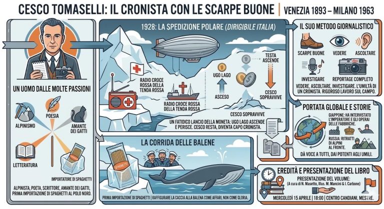 Da Venezia al Polo Nord: Cesco Tomaselli rivive in un libro