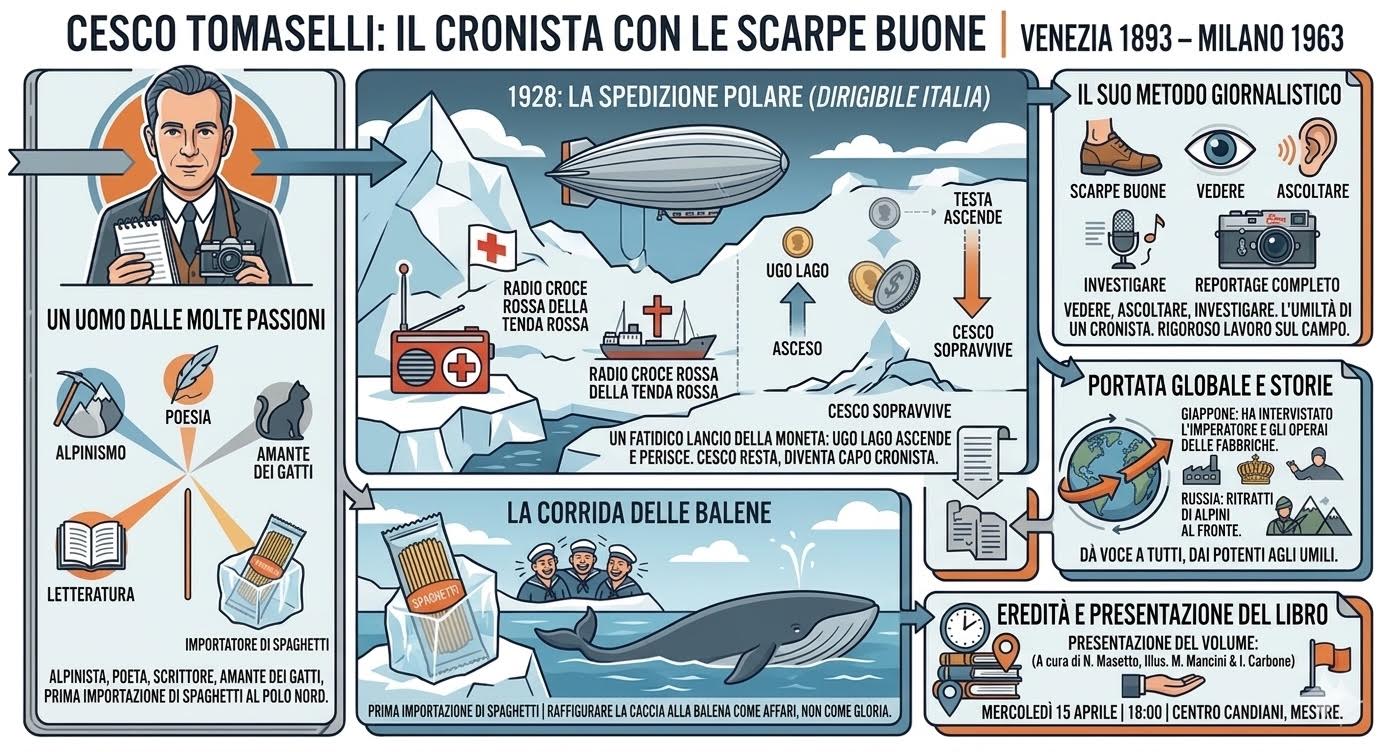 Da Venezia al Polo Nord: Cesco Tomaselli rivive in un libro
